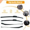 ZXFRC Front Windshield Wiper Arm & Blade Kit Compatible With