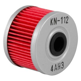 K&N KN-112 High Flow Oil Filter for Motorbike, Cartridge, 1 Yr Warranty, PSI Rel