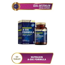 Nutraxin Plus A-Oxi Formula Glutathione + Astaxanthin 60 Tablet Takviye Edici Gıda