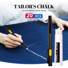 Livalur Heat Erasable Fabric Marking Pen Set, 2 Pens with 20 Refills, for Sewing, Quilting, Embroidery