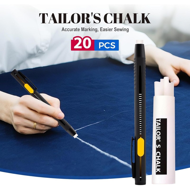 Livalur Heat Erasable Fabric Marking Pen Set, 2 Pens with