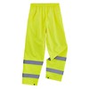 Ergodyne Standard Class E Lightweight Hi-Vis Rain Pants, Lime, Large