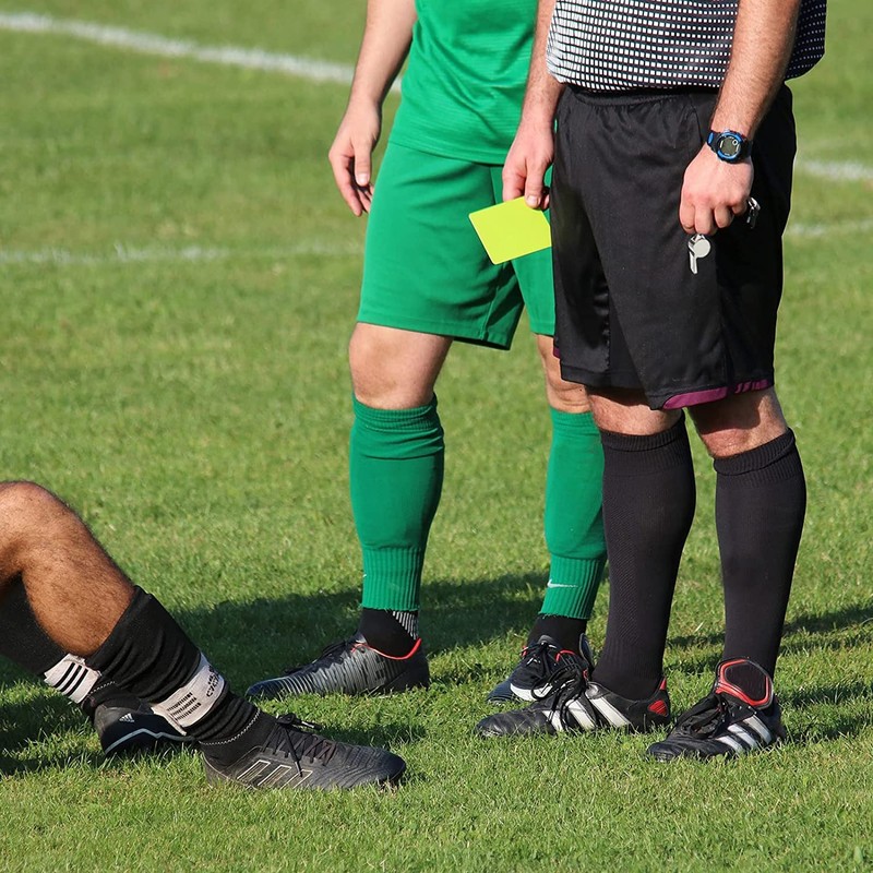 Soccer Referee Flag Set Red Yellow Cards with Notebook and