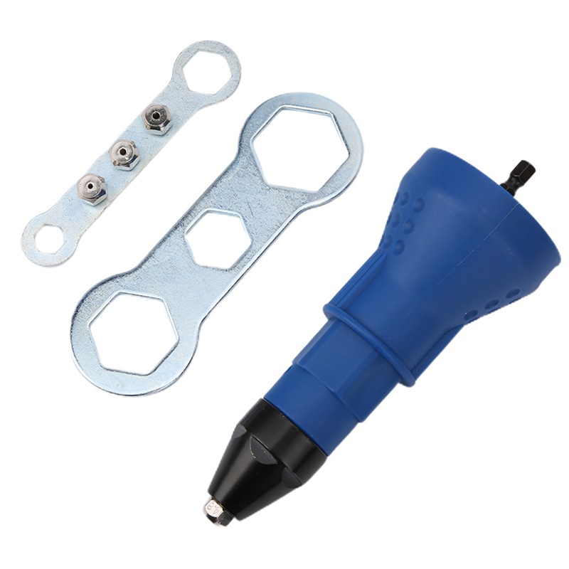 Rivet Drill Attachment Riveting Nut Gun Adaptor Electric Tool Kits