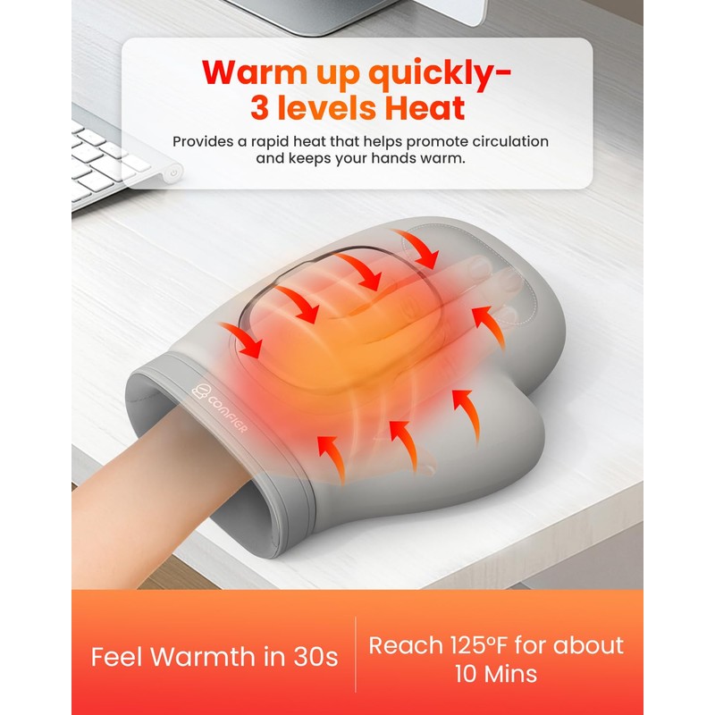 COMFIER Cordless Hand Massager for Arthritis and Carpal Tunnel,2025 Updated