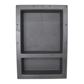 Cbath Shower Cube Ready for Tile Waterproof Leak Proof Bathroom Recessed Shower Shelf Shower Niche Organizer Storage for Shampoo and Toiletry Storage (25" x 17" Double Shelve)