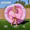 SLOOSH Inflatable Tanning Pool Lounger Float,72" x 65" Pool Floats
