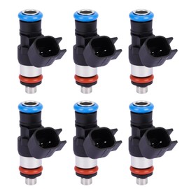 TAUXMZ 4 Holes Fuel Injectors FJ1116 Fit for Ford Edge Explorer Flex F150 Mustang Police Interceptor Transit-150 250 350 /for Lincoln MKX 3.5L 3.7L V6,Replaces BR3Z9F593B 0280158191
