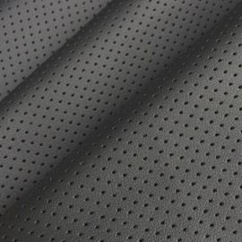 Leather Repair Patch Breathable Perforated Adhesive Self-Adhesive Repair Patch, Furniture Couch Car Seats Office Chairs Sofa Refurbished Patch (Black1, 17.7x78.7)