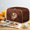 Psesaysky Cat 4 Slice Toaster Covers Kitchen Home Dustproof Decorative