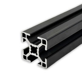 Aluminium Profile 30 x 30 mm | Slot 8 | Length 300 mm = 30 cm | Black Anodised E6/C35 | Aluminium Profile | Groove Profile | Aluminium Profile | Lightweight | Mounting System