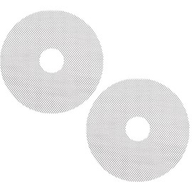 2 Fruit Leather Silicone Dehydrator Sheets with EDGES - NON-Toxic for Nesco Round Dehydrators Lip Mold Hold Batter Liquid Fruit Roll Up Fruit Leather Circle ReUsable Flexible Non Stic (2 Mesh)