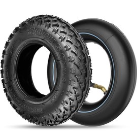 GLDYTIMES 200x50 (8"x2") Solid Tire, 8 Inches Off road Tire Fit for Razor Power Core E100/ RX200/ E200, Dune Buggy, ePunk, Crazy Cart, PowerRider 360, eSpark | Fit Rim Size 4.4"