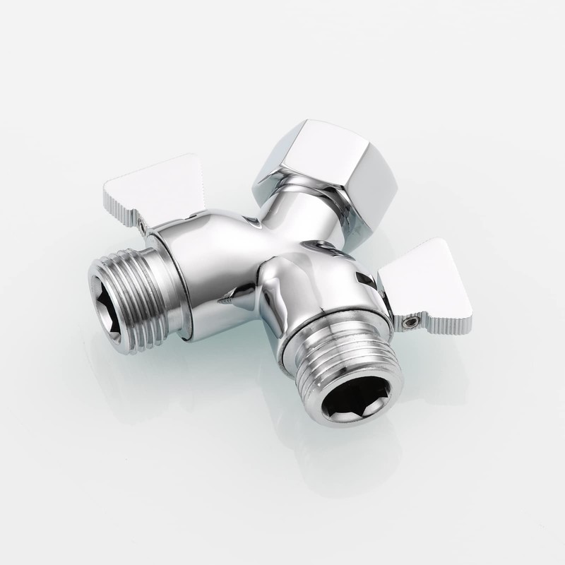 Tecmolog DSF017 2-Way Switch Valve Brass Y Distributor 1/2 Inch