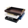 JJSQYLAN Wooden Serving Tray with Handles Rectangle Breakfast Tray for