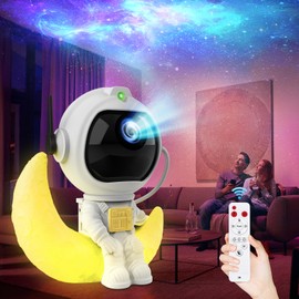 Kaishengyuan Sternenhimmel Projektor Kinder, Galaxy Projector LED Astronaut Sternenprojektor Nachtlicht mit Timer und Fernbedienung, Raumdekoration,Weihnachten,Geburtstag,Party (K960)