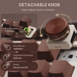 RK ROYAL KLUDGE R87 Pro Wireless Mechanical Keyboard, 75 Percent Bluetooth/2.4G/Wired RGB Gaming Keyboard, Gasket Hot Swappable Keyboards with Knob, Side Printed PBT Keycap, QMK/VIA, Linear Switch