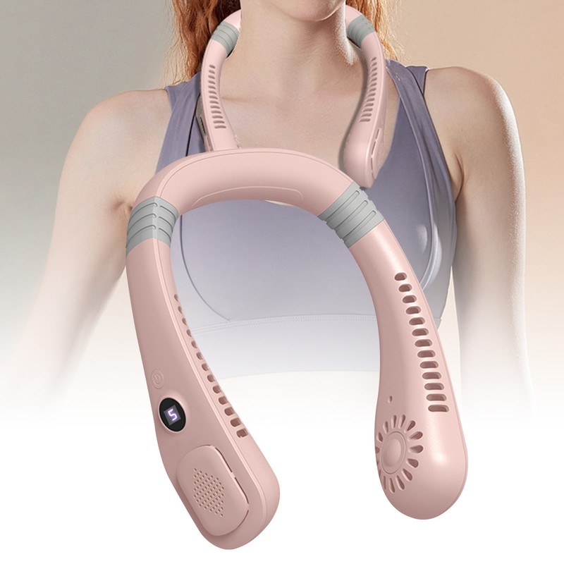 Portable Neck Fan Hands Free Bladeless Fan USB Rechargeable Quiet