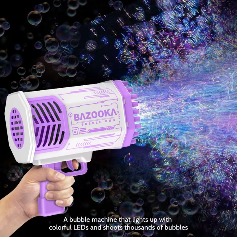 Bubble Gun, Bazooka Bubble Machine Gun, Bubble Blaster Gun with
