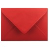 C7 envelopes, pointed flap, wet glue.