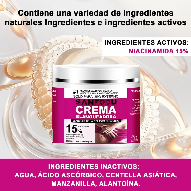 Crema Blanqueadora Para Zonas Privadas Efectiva