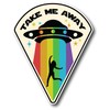 Take Me Away 5 Inch Waterproof Decal Sticker Wall Window