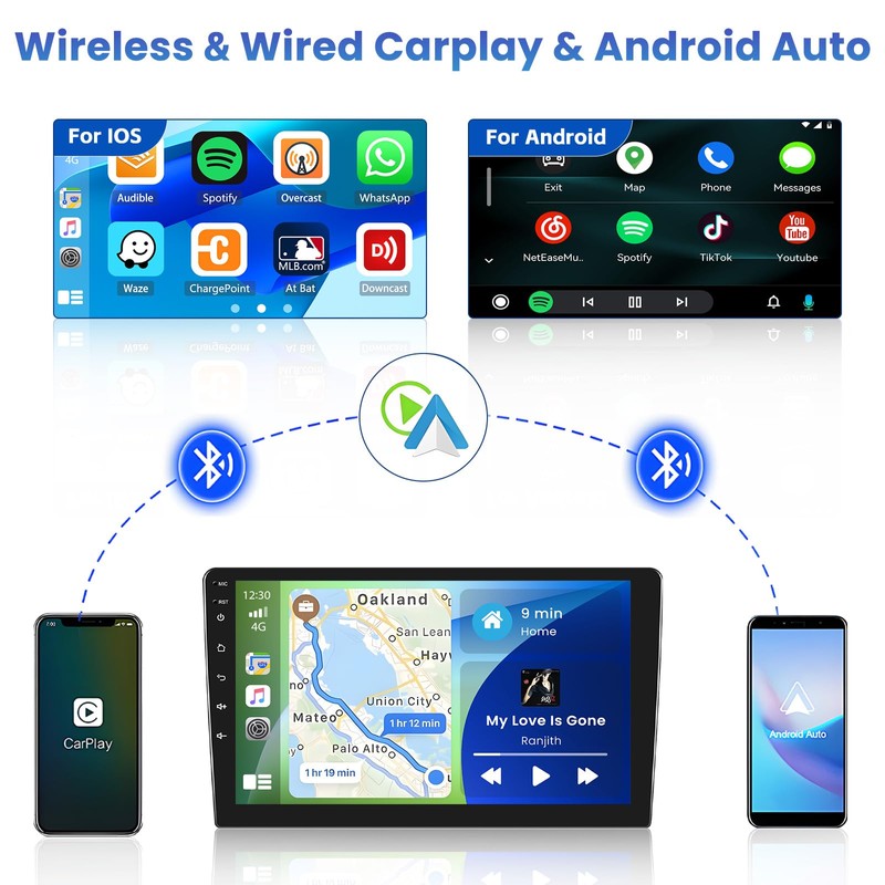 Inefala [2+64GB] Android 15 Car Radio for Jeep Compass 2017-2020