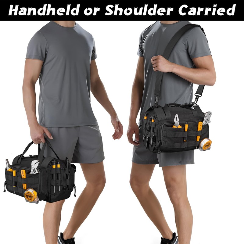 MOZETO 12 inch Tool Bag, Water-Resistant Small Tactical Tool Bag,