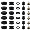 Zafina-UP Fuel Injector Repair Kit O-Rings, Pintle Caps, Filters 23209-65020