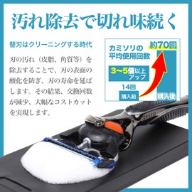 Tomerry Razor Blade Cleaner, Significantly Reduces Replacement Blade Costs, 1 Blade, Compatible with Double-edged to 5 Blades