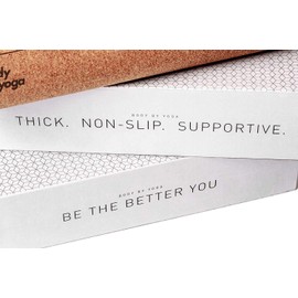 Luxury Cork Yoga Mat - Non Slip, Soft, Sweat Resistant. Thicker, Longer, and Wider for More Comfort and Support. Tough Enough for Hot Yoga. Optional Built-in Pose Alignment Lines (80" x 26" x 6.5mm)