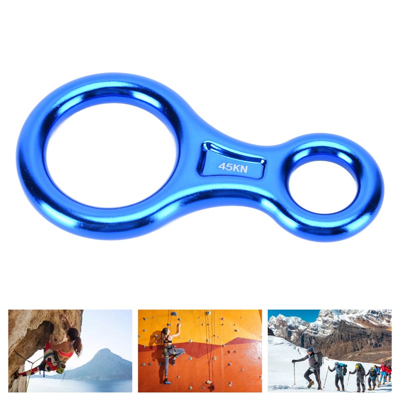 Descender Figure 8 Shape Aluminium Alloy 45KN Descent Abseiling Device