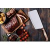 Bene Casa 7-Inch Stainless Steel Cleaver Knife with Rosewood Handle