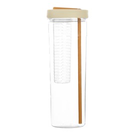 Keenso 700ml Drop Resistant Straw Water Bottle, PC Plastic Infuser Water Bottle with Leak Proof Seal, Large Capacity Straw Water Bottle Infuser Easy Hydration, for Outdoor Daily Sports