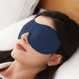 Comfortable night 3D stereoscopic Sleep mask (navy) 4ea