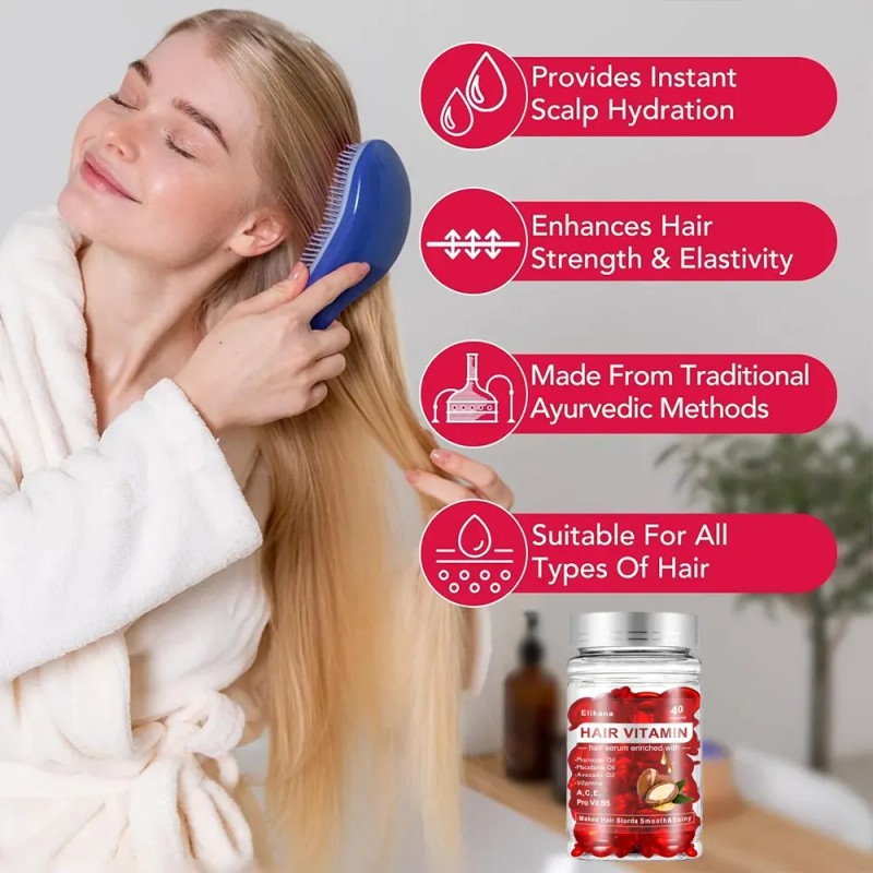 Vitaminas Para Cabello Elikana Con Aceites Naturales