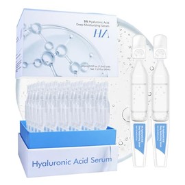 Suero De Ácido Hialurónico Al 5% Ultrahidratante Y Elástico - Wake Nature Perfection Ácido Hialurónico - Suero Antiedad Facial - Ampollas De Un Solo Uso - Cuidado De La Piel - Reparado