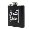 Funky Junque Stainless Steel Flask - Birdie Juice (Black)