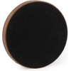 HofferRuffer Faux Leather Round Serving Tray, Vegan Croco Leather Decorative