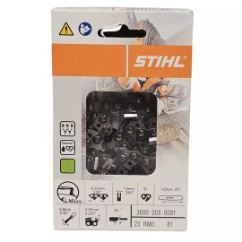 For STIHL Genuine OEM Stihl 3695 005 0081 23RM3 Rapid Micro Saw Chain Loop .325" .050"