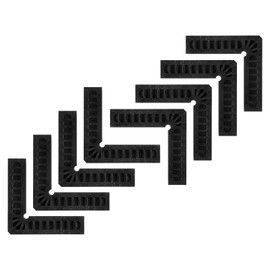 sourcing map 8pcs 90 Degree Positioning Squares 4"x4" (100x100mm) Right Angle Corner Clamps Woodworking Tools for Cabinets Picture Frames and Boxes, Black