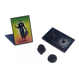 X Graphics Signs & Printing El Catrin Pin Loteria Pin For Caps Clothing Enamel Badge Mexican Game Pin