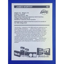 1982 BASF James Worthy Los Angeles Lakers XRC RC 5x7 High Grade
