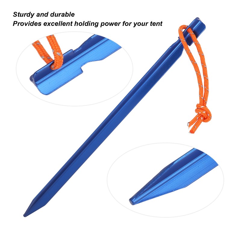 20pcs Tent Stakes V Shape Heavy Duty Tent Peg with