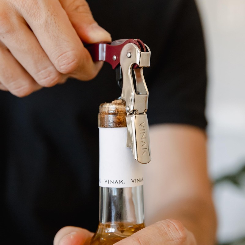 VINAK Professional waiter's Corkscrew ECO in Stainless Steel with Bottle