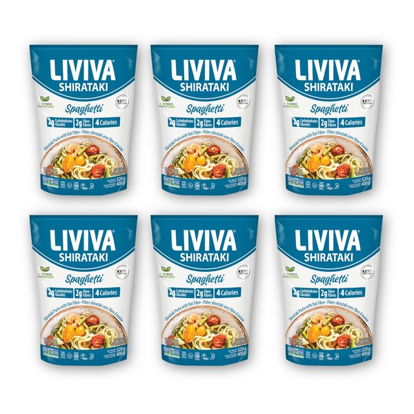 LIVIVA LIVIVA Organic Shirataki Konjac Spaghetti (6 Pk) C Diabetic-Friendly