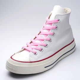 Handshop Flat Shoelaces 5/16" - Shoe Laces Replacements For Sneakers and Athletic Shoes Boots Pink 122cm