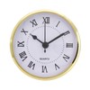 Baoblaze 90mm/3.54inch Quartz Clock/Insert with Roman Numeral, Quartz Movement Gold