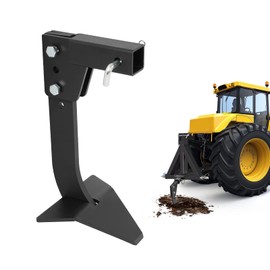 Wutist Hitch Mounted Ripper Compatible with 2" Receiver Adapters CAT 0 CAT 1 Tractors Trenching Subsoiler Black Steel Powder Coated