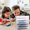 MUXHEL 6 Tier Plastic Pencil Box Clear Pen Storage Organiser